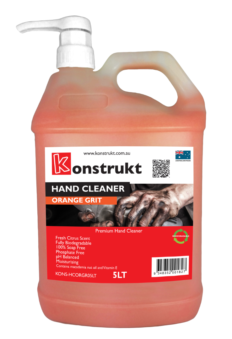 KONSTRUKT HAND CLEANER ORANGE GRIT 5L 